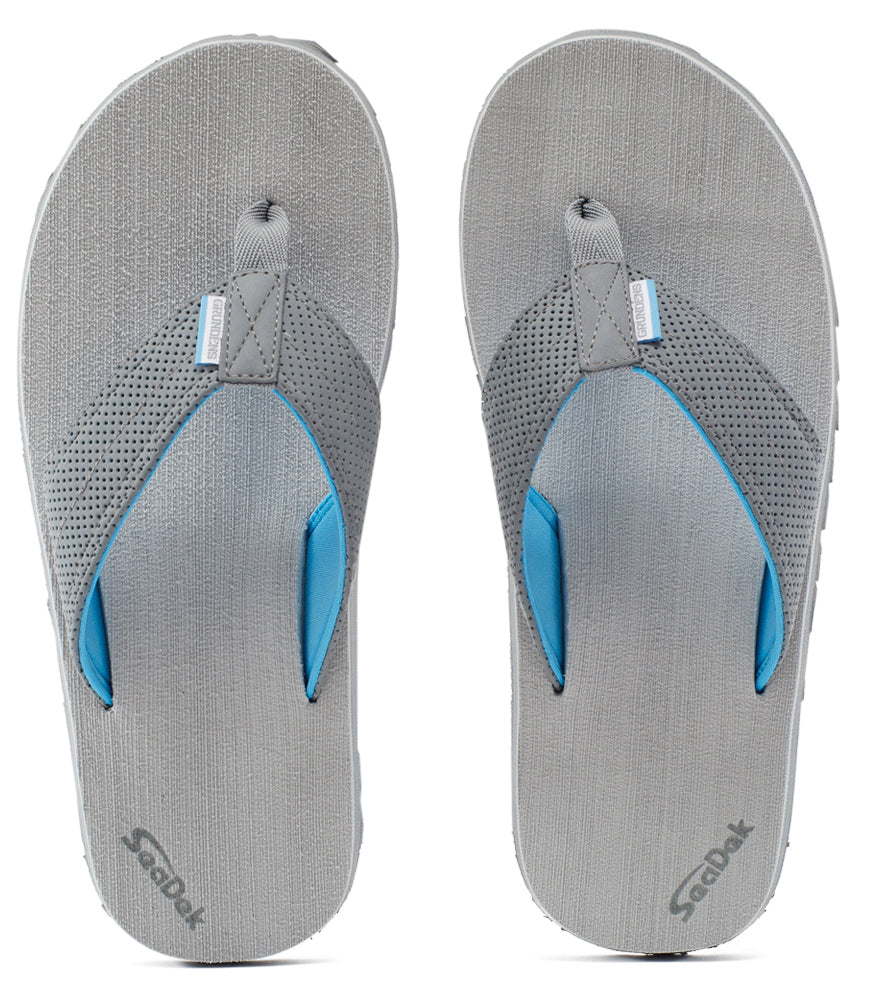 GRUNDENS WOMEN'S DECK HAND SANDAL GLACIER GREY SIZE 10