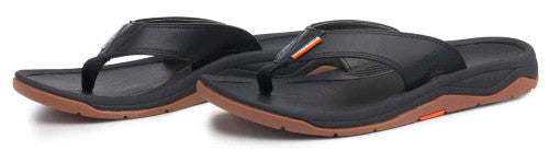 GRUNDENS MENS LEATHER CAPTAINS SANDAL BLACK 8