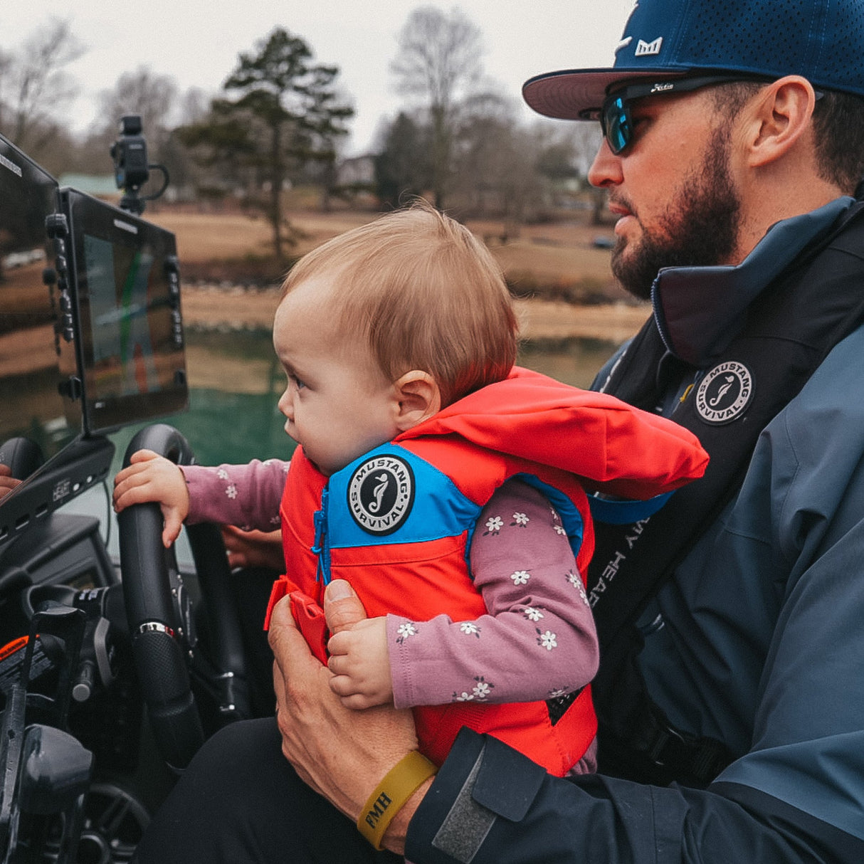 MUSTANG INFANT LIL LEGENDS FOAM PFD IMPERIAL RED