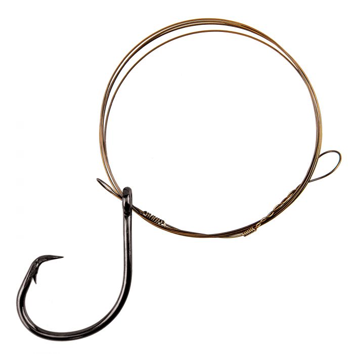 EAGLE CLAW LAZER SHARP INLINE CIRCLE HOOK SHARK WIRE RIG SIZE 13/0 48"