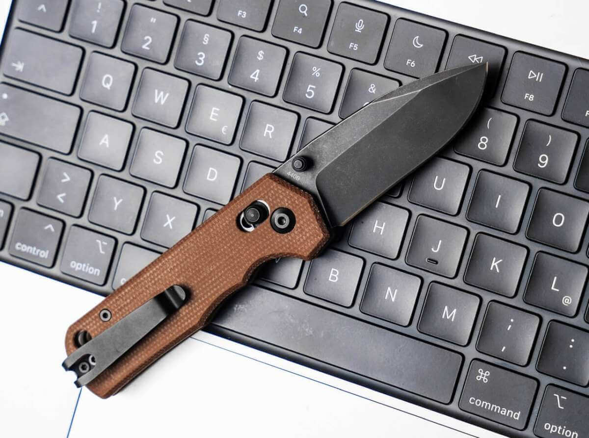 BOKER MAGNUM ROCKSTUB BROWN MICARTA