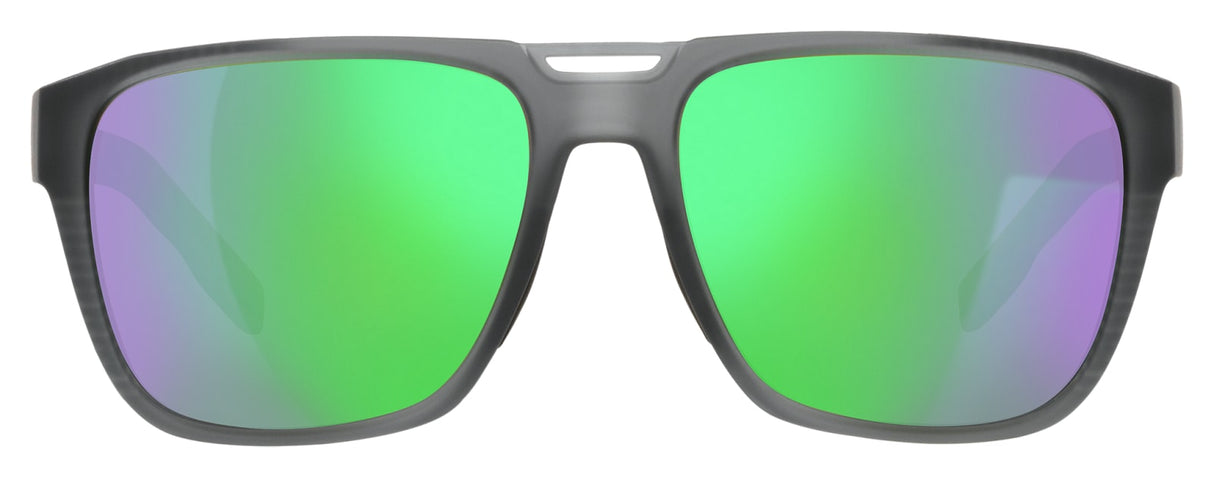NATIVE MAMMOTH MATTE SMOKE CRYSTAL W/GREEN REFLEX POLARIZED