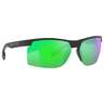 NATIVE RIDGE-RUNNER MATTE BLACK W/GREEN REFLEX POLARIZED