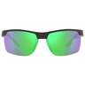 NATIVE RIDGE-RUNNER MATTE BLACK W/GREEN REFLEX POLARIZED