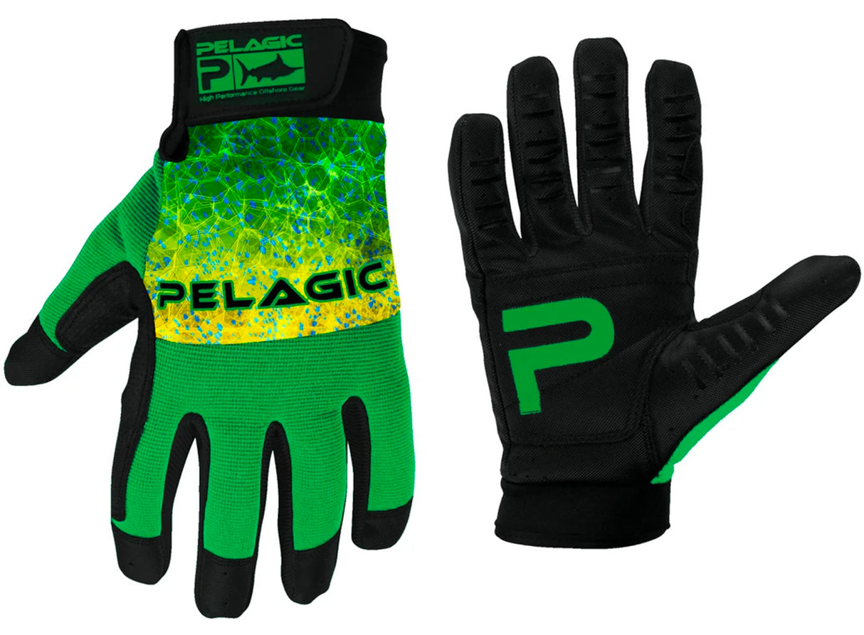PELAGIC END GAME PRO GLOVES DORADO GREEN S/M