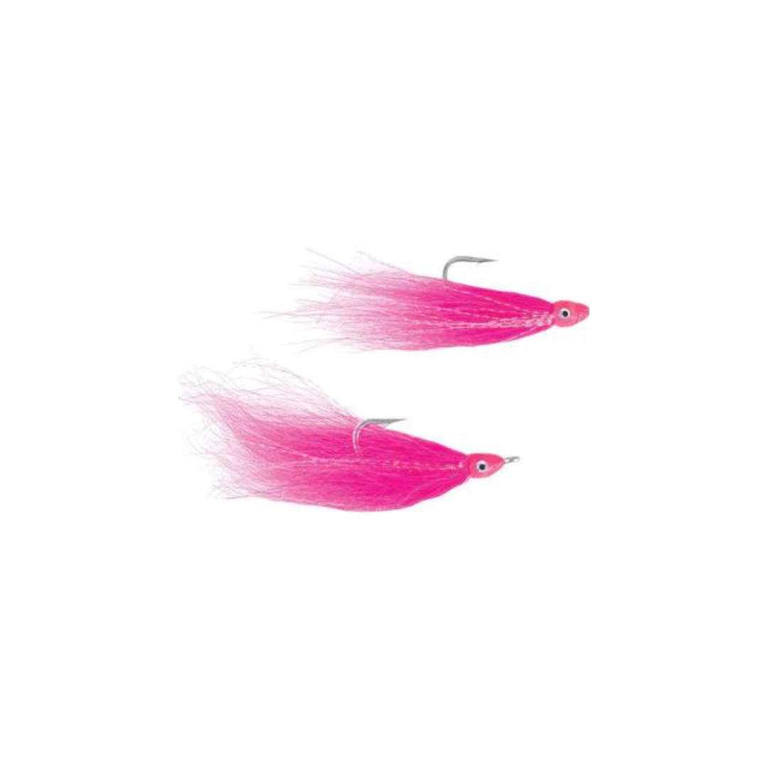 SPRO BUCKTAIL TEASER 2/0 PINK QTY 3