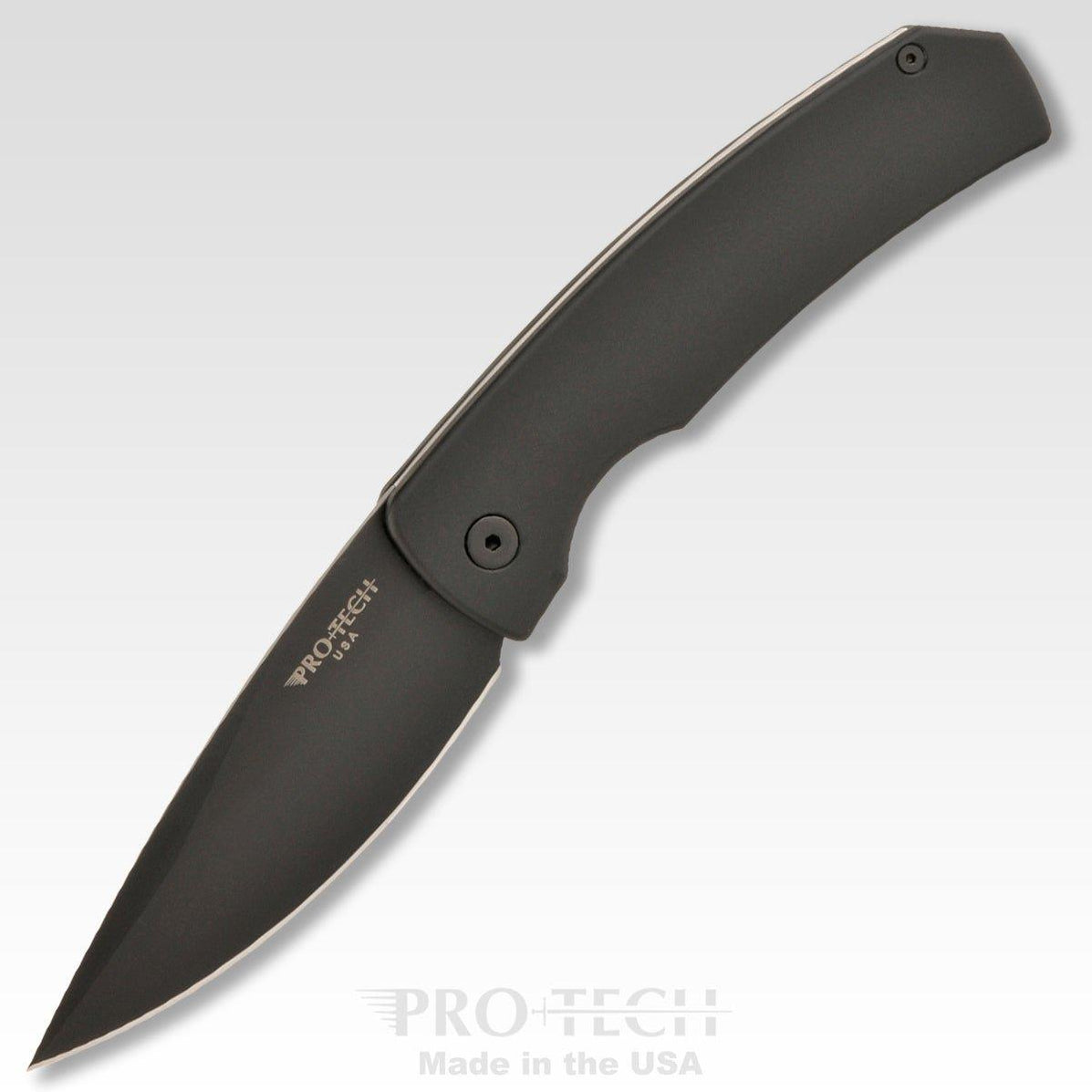 PRO-TECH MAGIC 2-3.75" Blade Scale Release Auto. Mike 'Whiskers' Allen design. Black Handle.