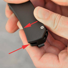 PRO-TECH MAGIC 2-3.75" Blade Scale Release Auto. Mike 'Whiskers' Allen design. Black Handle.