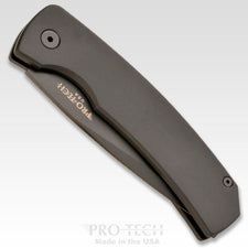 PRO-TECH MAGIC 2-3.75" Blade Scale Release Auto. Mike 'Whiskers' Allen design. Black Handle.
