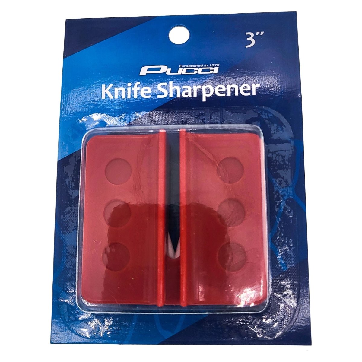 PUCCI 3" KNIFE SHARPENER RED