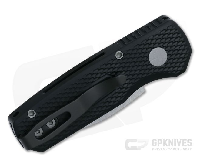 PRO-TECH RUNT 5 Textured Black Handle, Stonewash Magnacut Wharncliffe Blade.