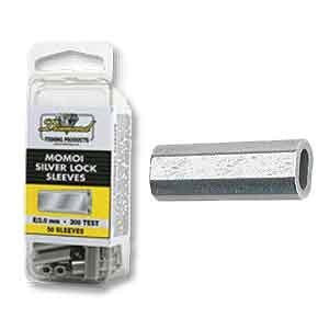 DIAMOND MOMOI SILVER LOCK SLEEVES C/2.5MM 480 LB QTY 25