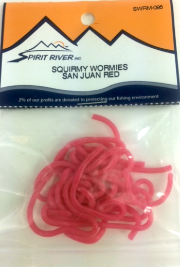 SPIRIT RIVER SQUIRMY WORMIES #095 SAN JUAN RED