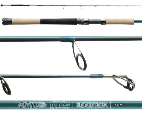 ST CROIX MOJO INSHORE SPINNING ROD 7'9" XH MOD-F 40-80 LB JIS79XHMF