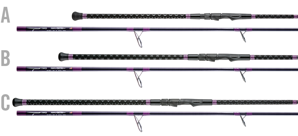TFO PURPLE HAZE SURF SPINNING ROD