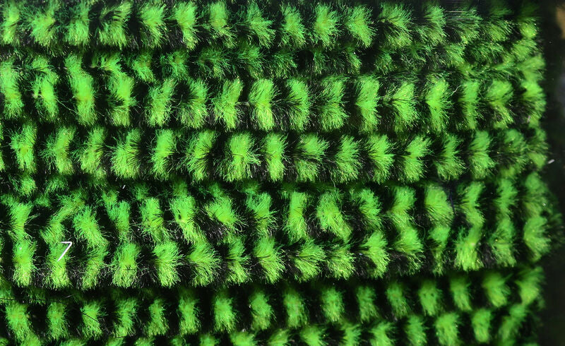 VARIEGATED CHENILLE CHARTREUSE/BLACK #54