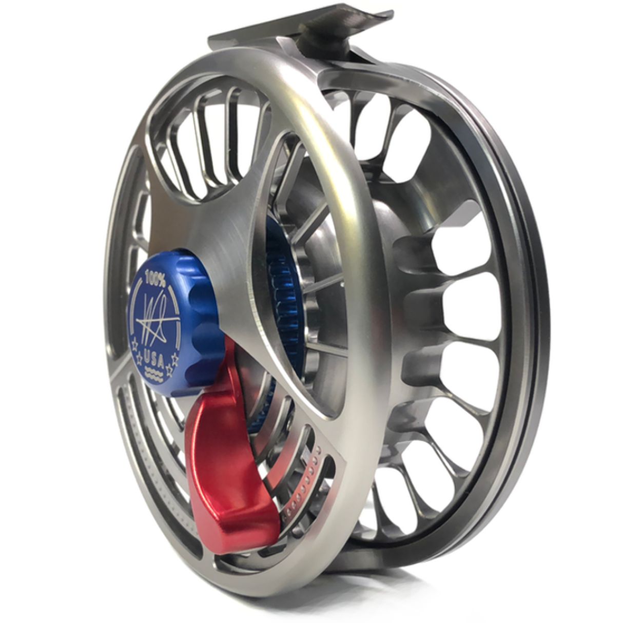 SEIGLER MF RED/WHITE/BLUE 8-11WT FLY REEL R801