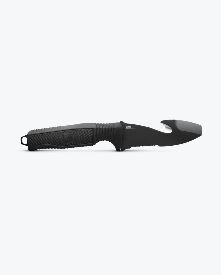 BENCHMADE H2O, FIXED BLADE DIVE KNIFE BLACK SANTOPRENE