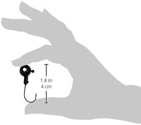 EAGLE CLAW TIN BALL HEAD BLACK JIG