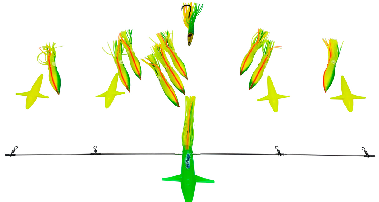 JB 36" SIDE TRACKER 9" FLOATING SQUID