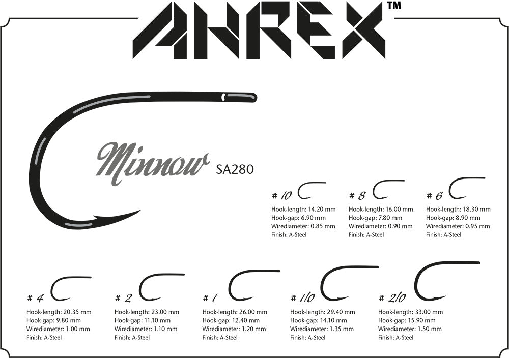 AHREX SA280 SALTWATER MINNOW HOOK