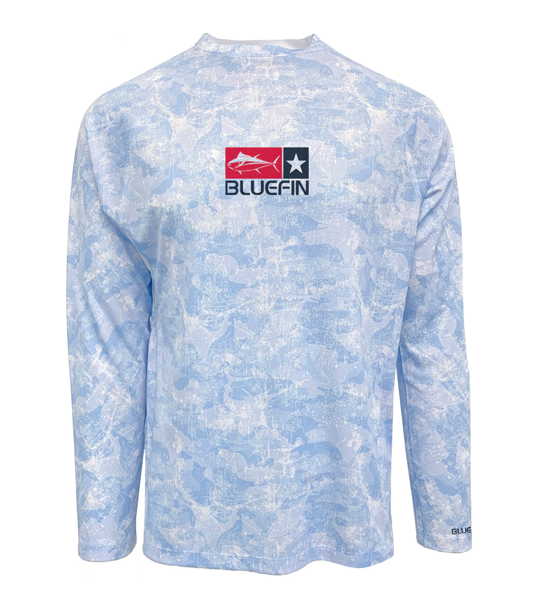 BLUEFIN SECOND SKIN ALL OVER LS SHIRT