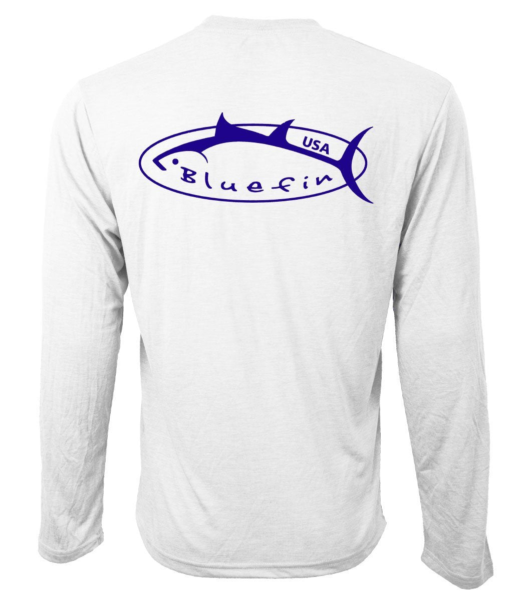 BLUEFIN MEN'S NAVY LOGO TECHNICAL TEE