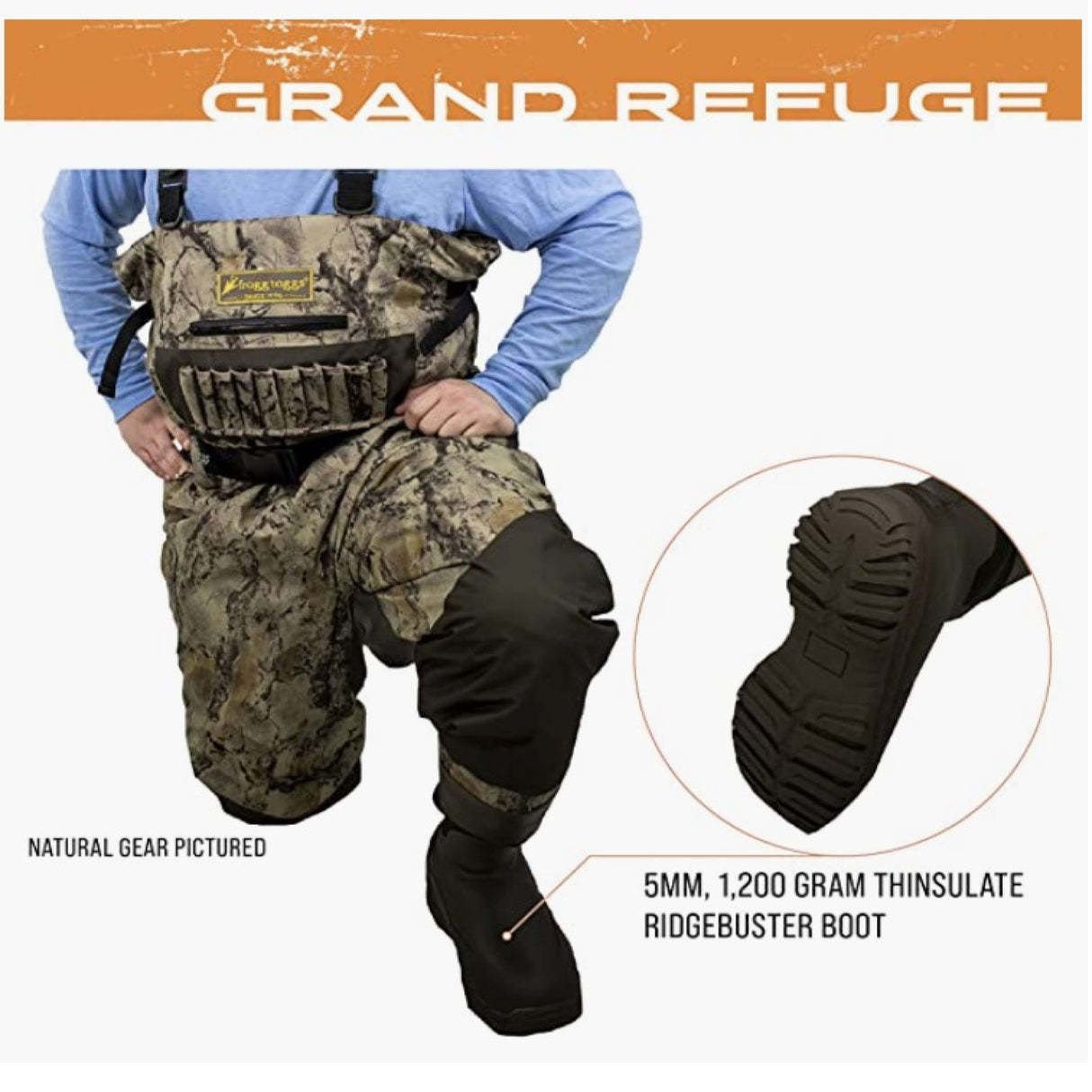 FROGG TOGGS MEN'S GRAND REFUGE 3.0 BF WADER