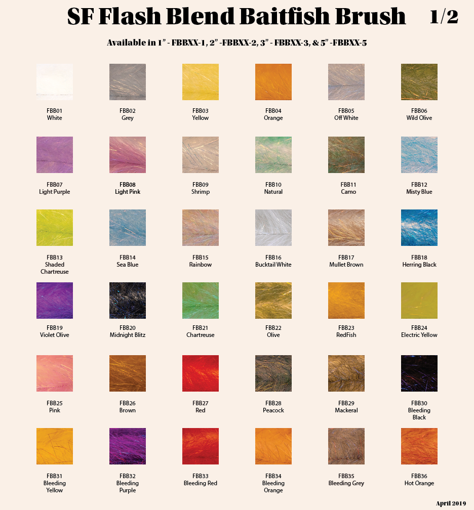 JUST ADD H20 FLASH BLEND BAITFISH BRUSH 5"