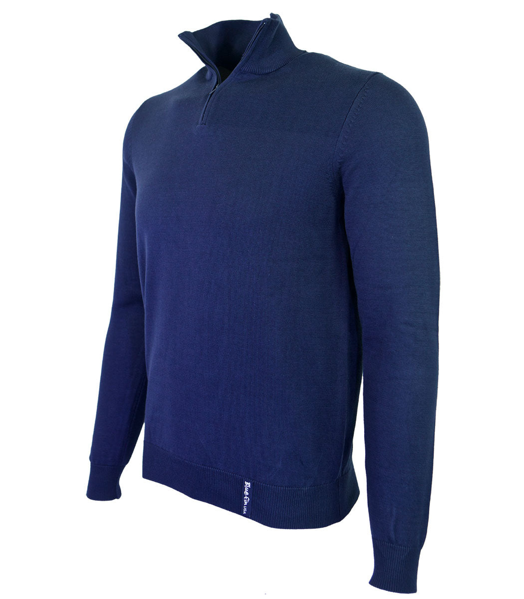 BLUEFIN SKIPPER QUARTER ZIP KNIT