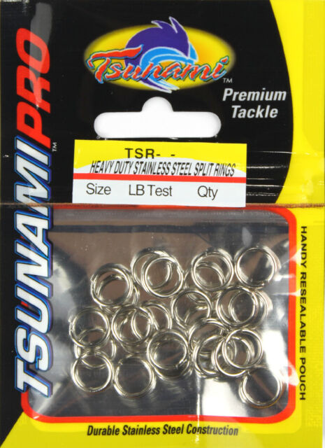 TSUNAMI HEAVY DUTY STAINLESS STEEL SPLIT RINGS