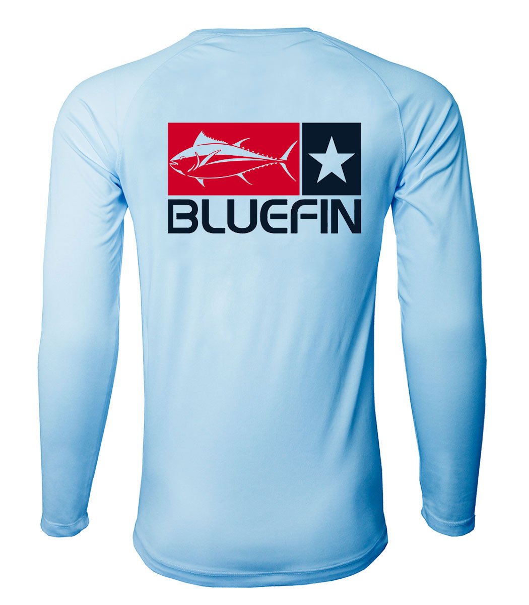 BLUEFIN SECOND SKIN SOLAR TEE BLUEFIN LOGO