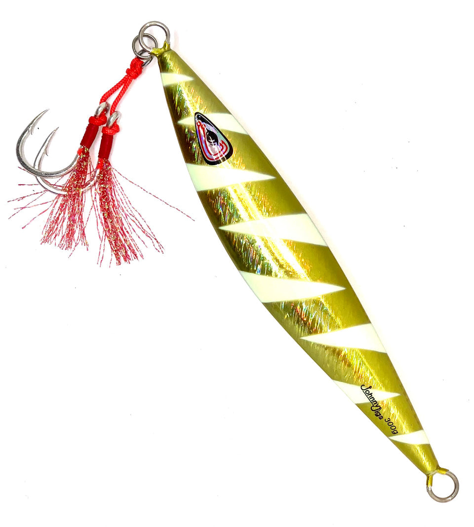 JOHNNY JIGS SLOW PITCH JIG FLAT BACK 130 GRAMS