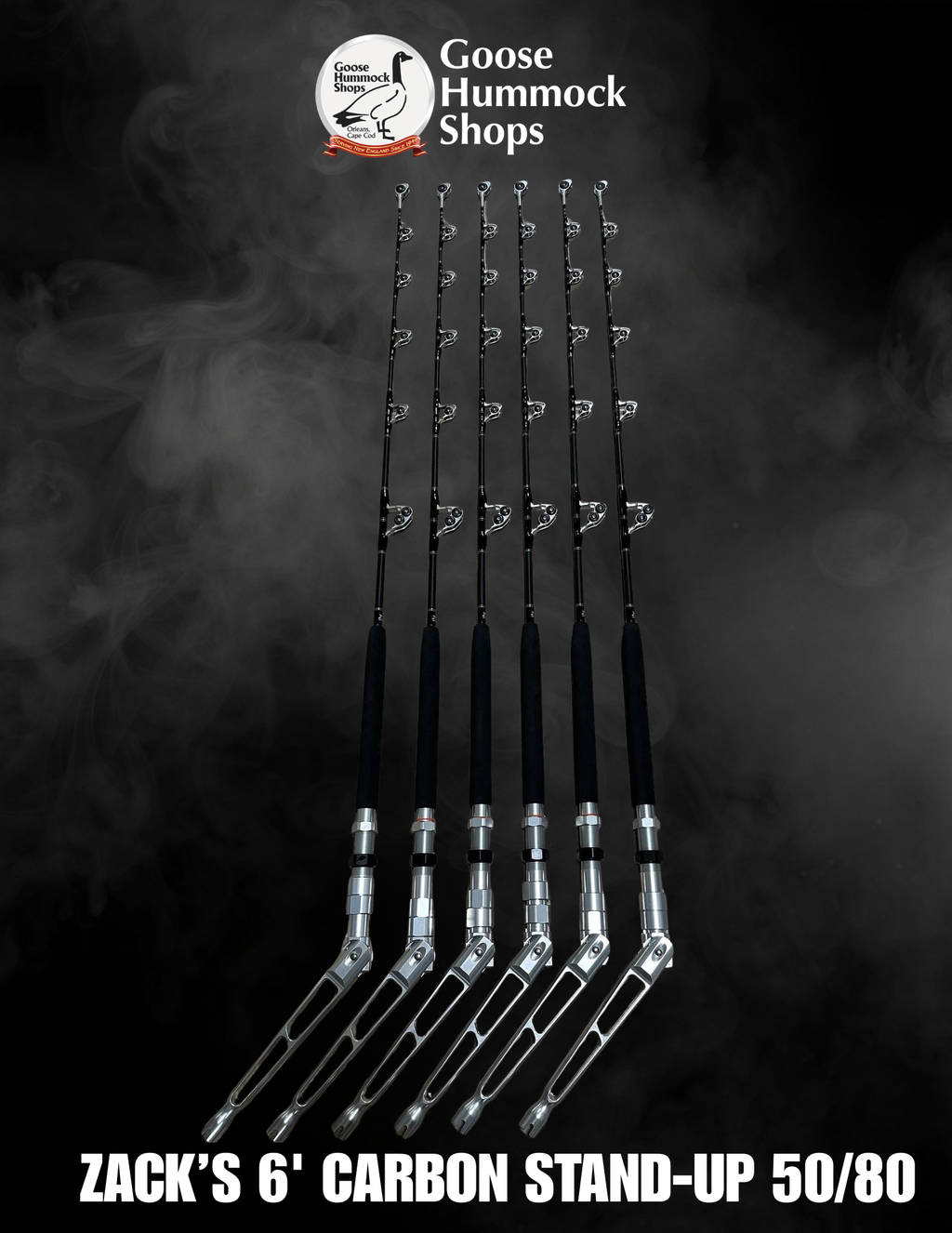 ZACK'S CUSTOM RODS Carbon Series 50–80 Class Rod with Winthrop Termina