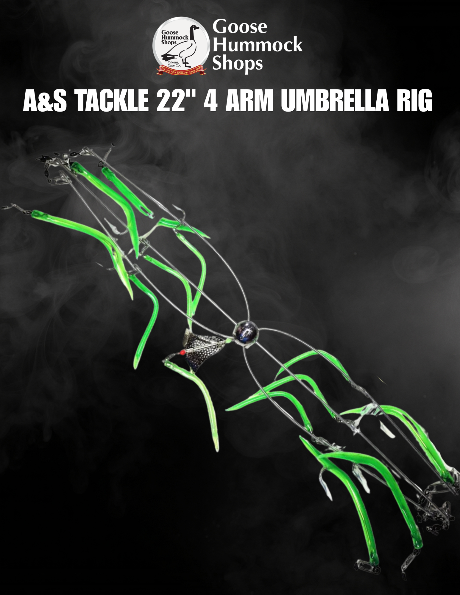 A&S Tackle 22" 4 Arm Umbrella Rig