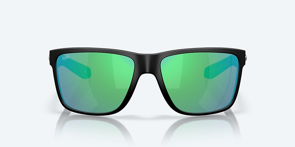 COSTA BROADBILL II Matte Black w/Green Mirror 580G