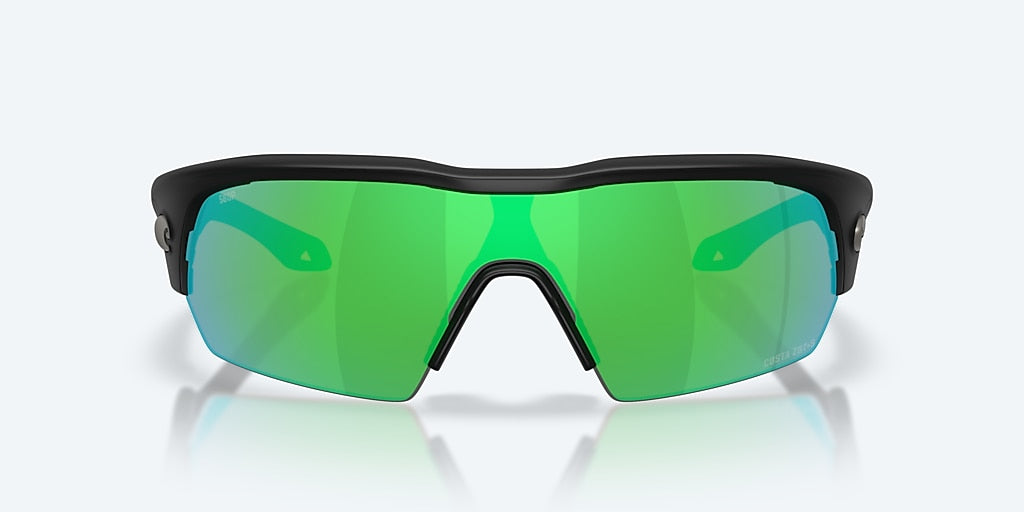 COSTA PILOTHOUSE PRO Matte Black w/Green Mirror 580P