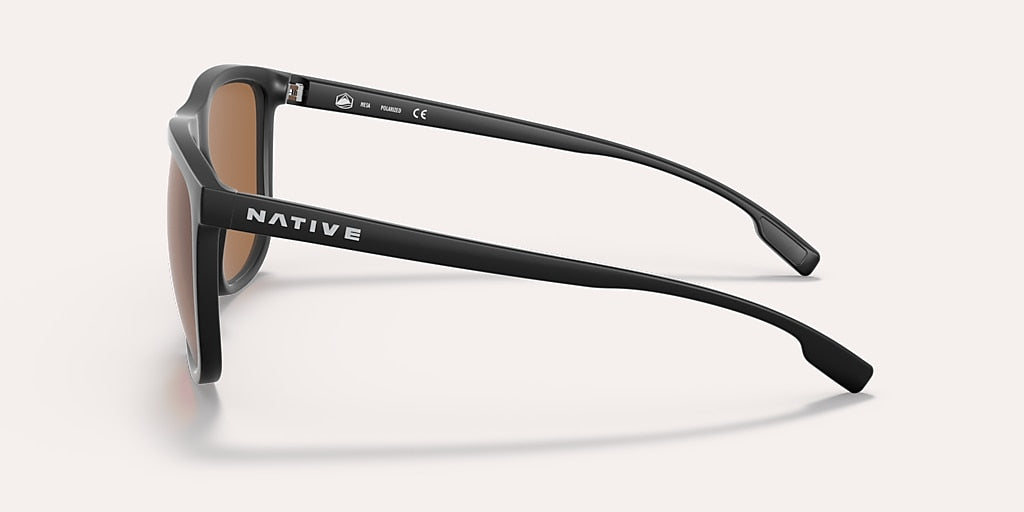 NATIVE MESA MATTE BLACK W/BRONZE REFLEX POLARIZED