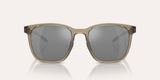 NATIVE TARGHEE SQUARE SMOKEY QUARTZ W/SILVER REFLEX POLARIZED