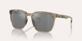 NATIVE TARGHEE SQUARE SMOKEY QUARTZ W/SILVER REFLEX POLARIZED