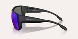 NATIVE BADLANDS XL MATTE BLACK W/BLUE REFLEX POLARIZED