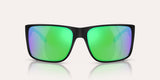 NATIVE BADLANDS XL MATTE BLACK W/GREEN REFLEX POLARIZED