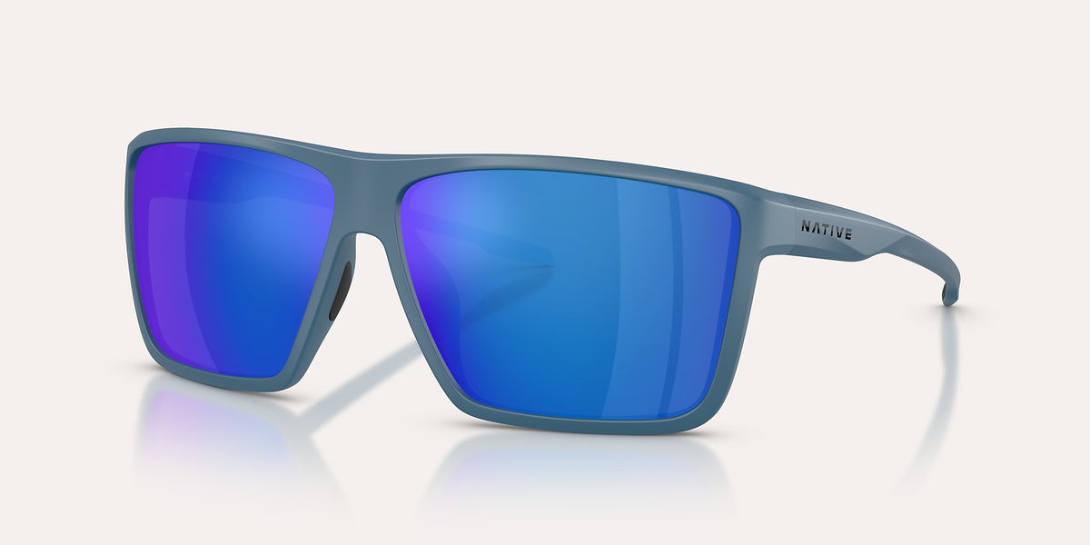 NATIVE XL MATTE OVERLAND BLUE W/BLUE REFLEX POLARIZED