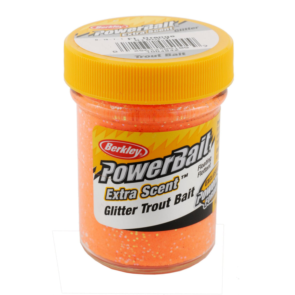 BERKLEY POWERBAIT GLITTER TROUT BAIT FLUORESCENT ORANGE