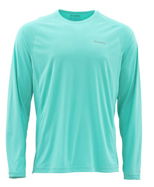 SIMMS WOMENS SOLARFLEX LS CREWNECK  ARUBA HEATHER L