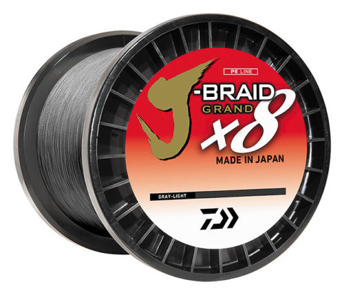 Daiwa J-Braid x8 Grand 3000yd Gray Light 40lb