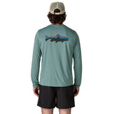 PATAGONIA MEN'S L/S CAPILENE COOL SUN SHIRT - FITZ ROY TROUT