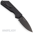 PRO-TECH STRIDER PT+ BLACK Solid Handle, DLC black Magnacut Blade