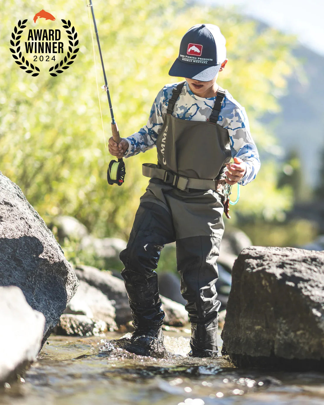 SIMMS KIDS TRIBUTARY STOCKINGFOOT
