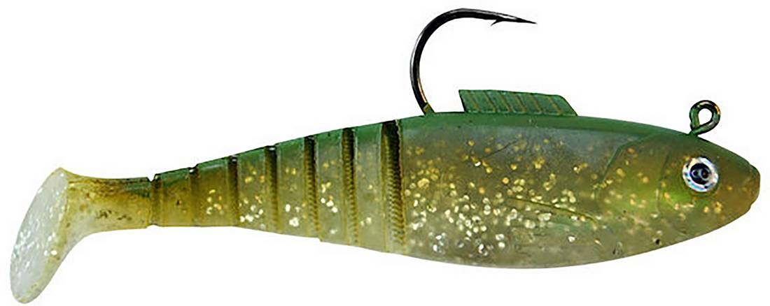 EGRET BAITS VUDU SHAD 6" 1 OZ  GREENBACK 2 PACK